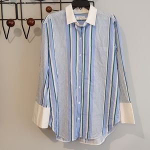 Equipment Wide Cuff Button Down Shirt Oversize